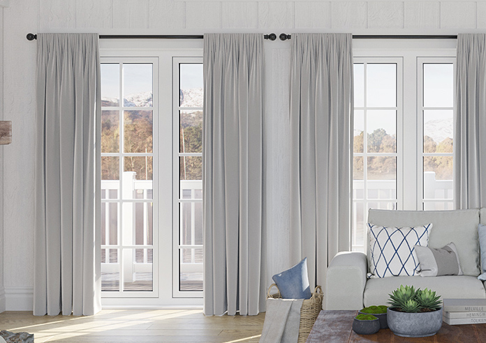 Luxe Velvet, Silver - Made to Measure Curtains - Image 3